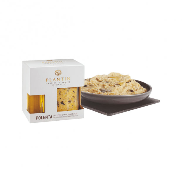 Coffret polenta aux cepes et a la truffe d'été