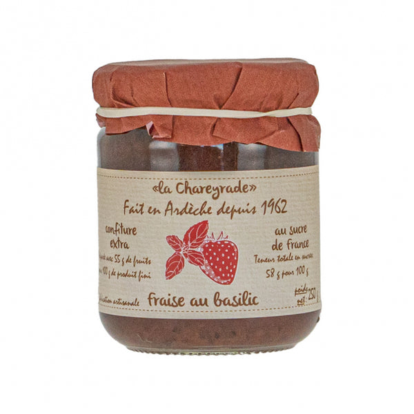 CONF EXTRA FRAISE BASILIC 250G CHAREYRADE
