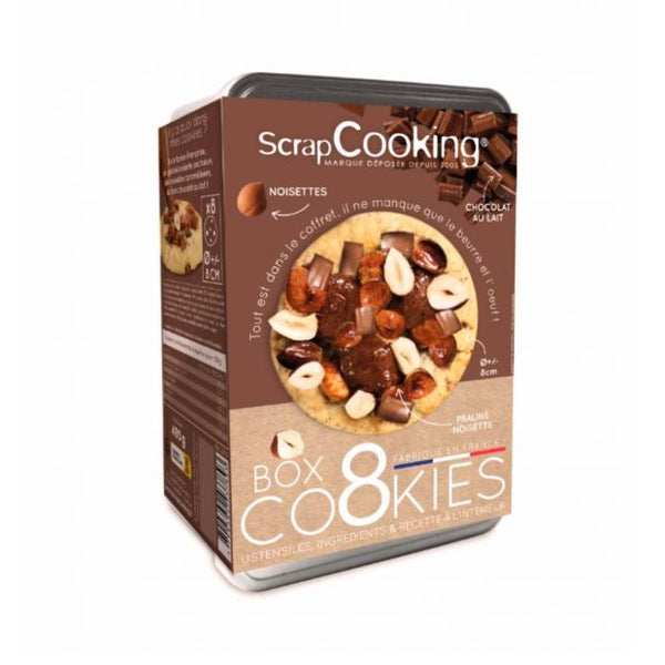 Cookie box chocolat au lait et praliné noisette - Scrapcooking