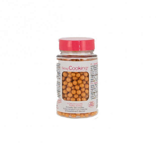 Décors perles dorees 55g