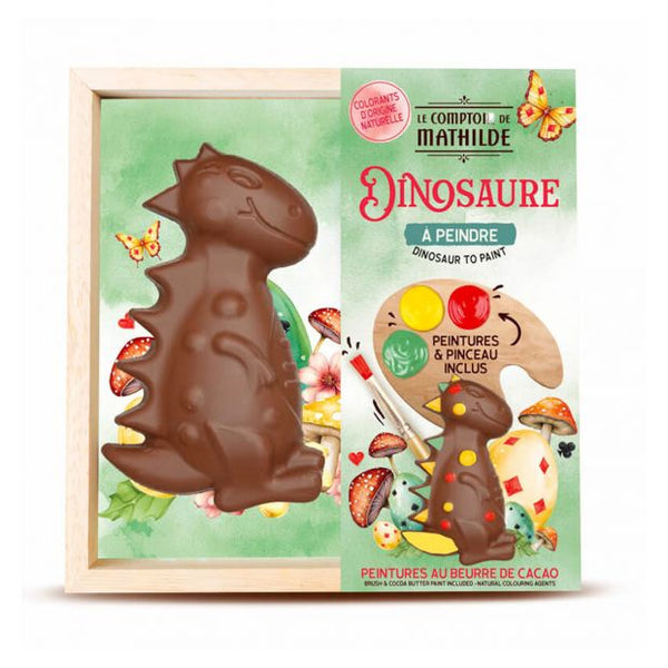 Dino à Peindre Chocolat Lait 200 g - Comptoir de Mathilde