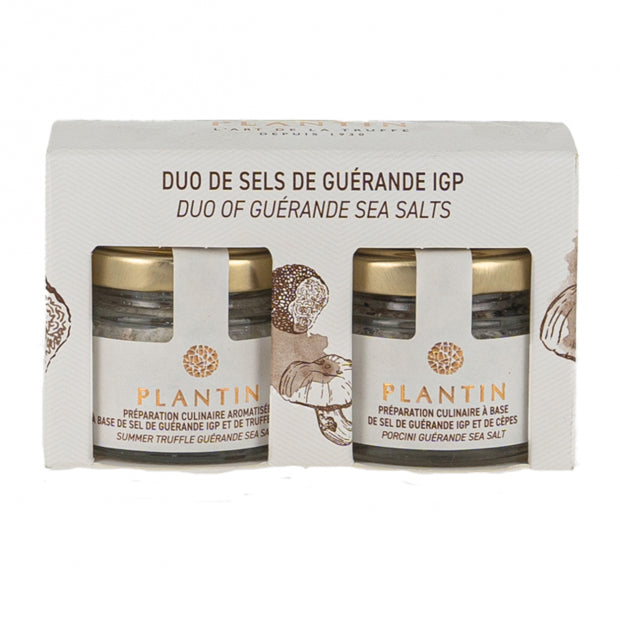 Duo de sel de Guerande IGP truffes d'été cèpes 50g
