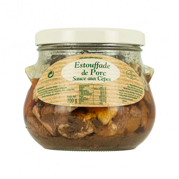 ESTOUFADE DE PORC AUX CEPES 700 G ROME