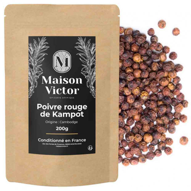 POIVRE DE KAMPOT ROUGE 200G MAISON VICTOR