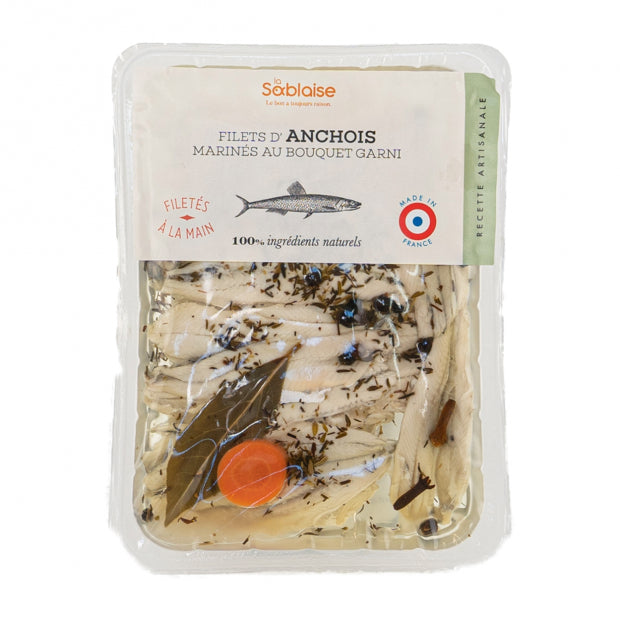 Filets d'anchois marinés au bouquet de provence 140 g - La Sablaise