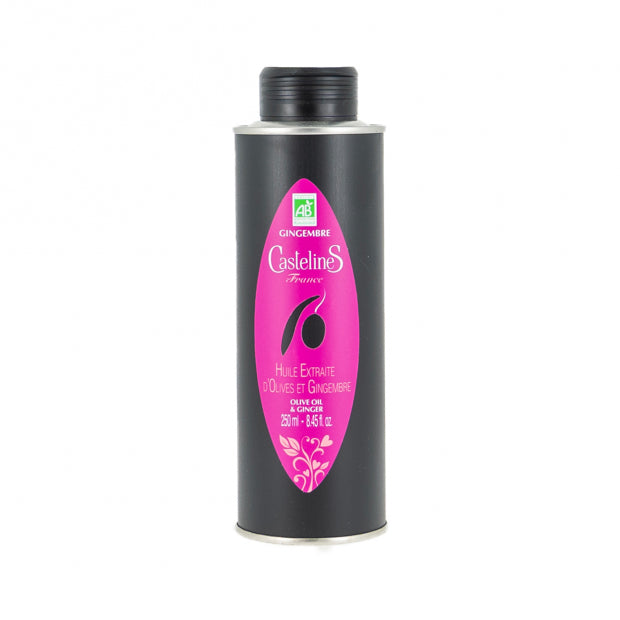 HUILE OLIVE BIO GINGEMBRE 250ML MOULIN CASTELAS
