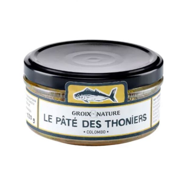 Le Pâté des Thoniers au Colombo 130 g - Groix et Nature