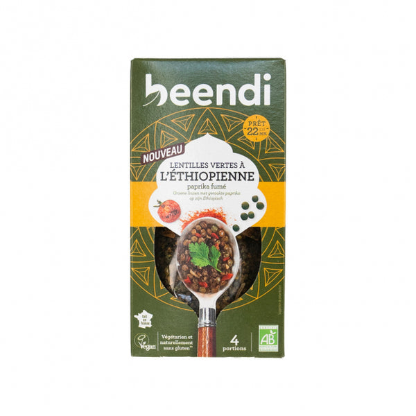 LENTILLE VERTE AU PAPRIKA FUME ET PIMENT DE CAYENNE 250G BEENDI