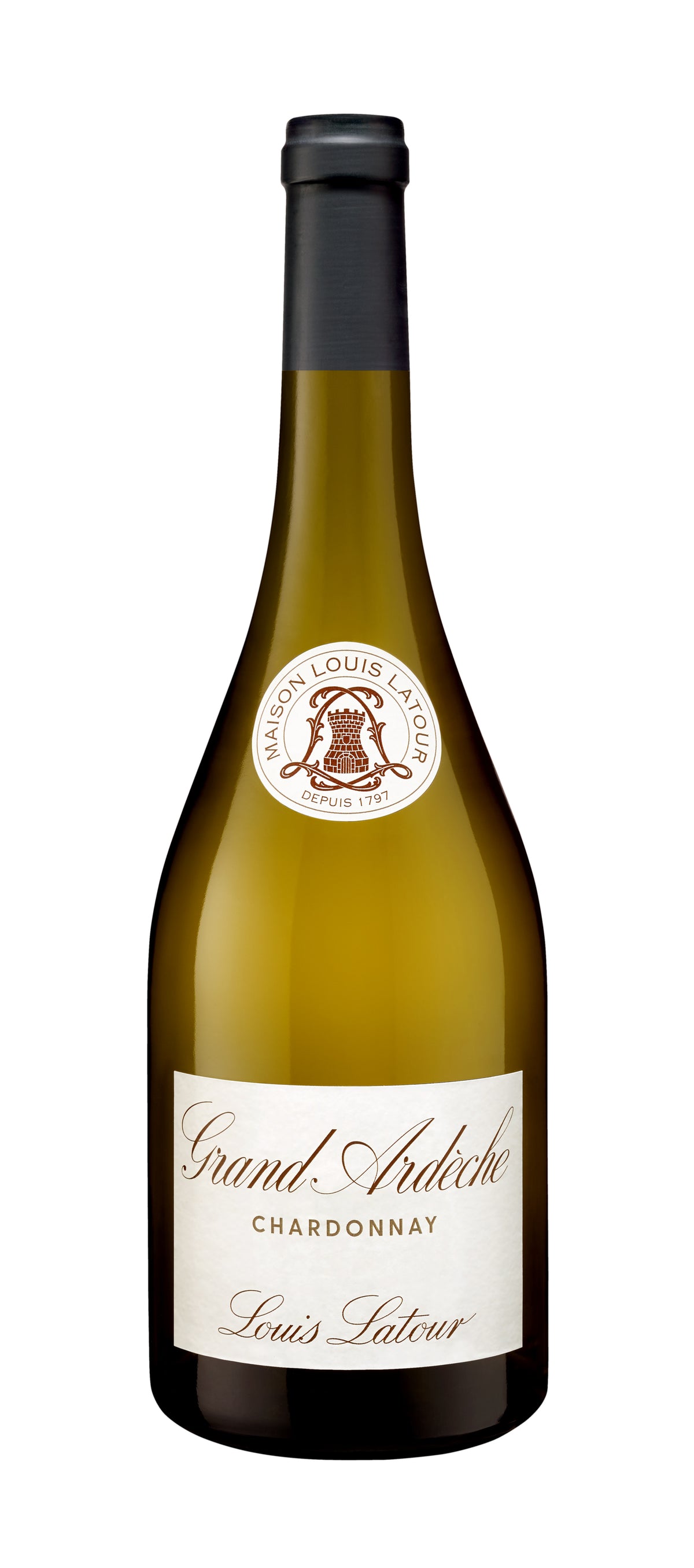 Louis Latour, Grand Ardèche, bouteille de 75 cl. Packshot du producteur.
