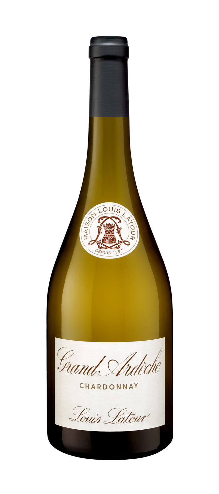 Louis Latour, Grand Ardèche, bouteille de 75 cl. Packshot du producteur.