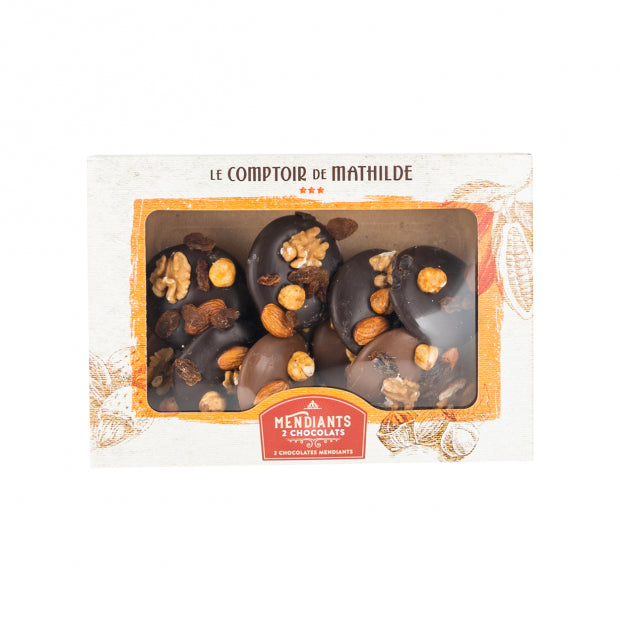 COFFRET MENDIANTS 2 CHOCOLATS 200G CDM