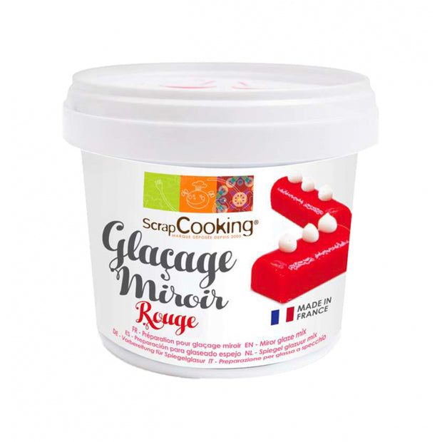 Mix glacage miroir rouge 220g