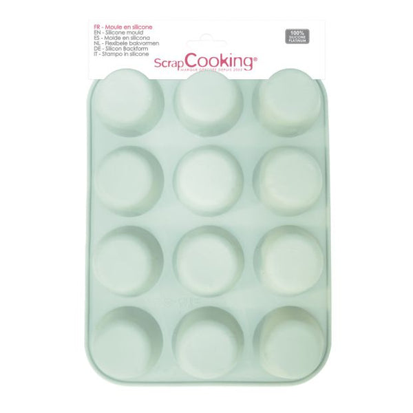 Moule silicone 12 cakes - Scrapcooking