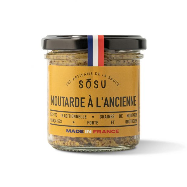 Moutarde à l'ancienne 150 g - Sosu les artisans de la sauce