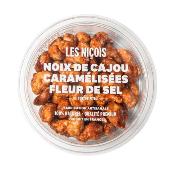 Noix de Cajou Caramélisées Fleur De Sel 110g - Les Niçois