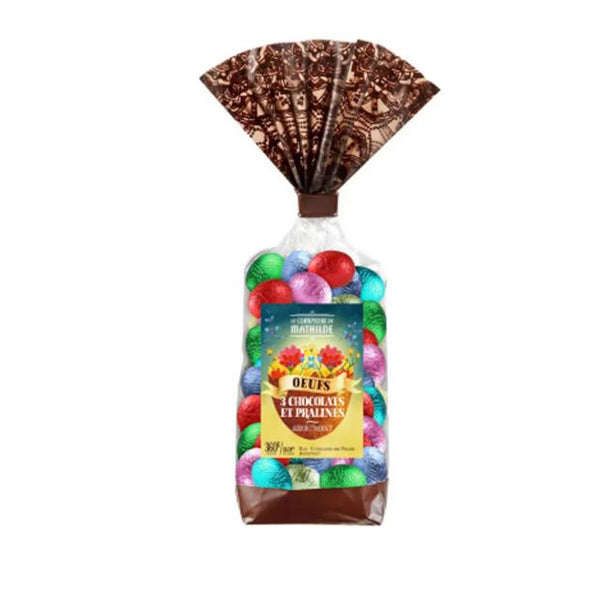 Oeufs Assortiment Chocolat Fourré et Praliné 200 g - Comptoir de Mathilde