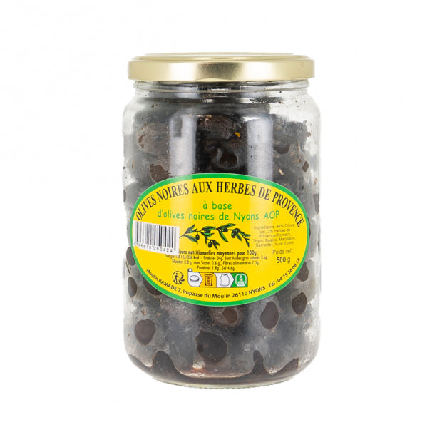 Olives de Nyons herbes bocal 500g