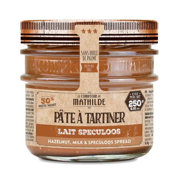 Pâte a tartiner lait spéculoos 250g