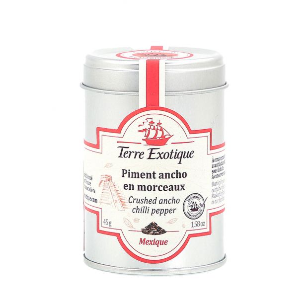 Piment Ancho en Morceaux 45 g - Terre Exotique