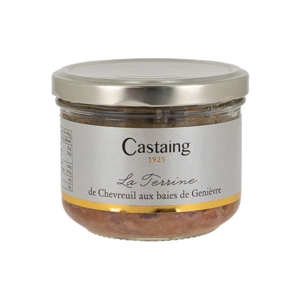 Terrine de chevreuil aux baies de genièvre 180g - Castaing