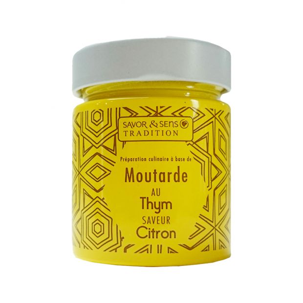 Moutarde citron thym 130 g - Savor & Sens