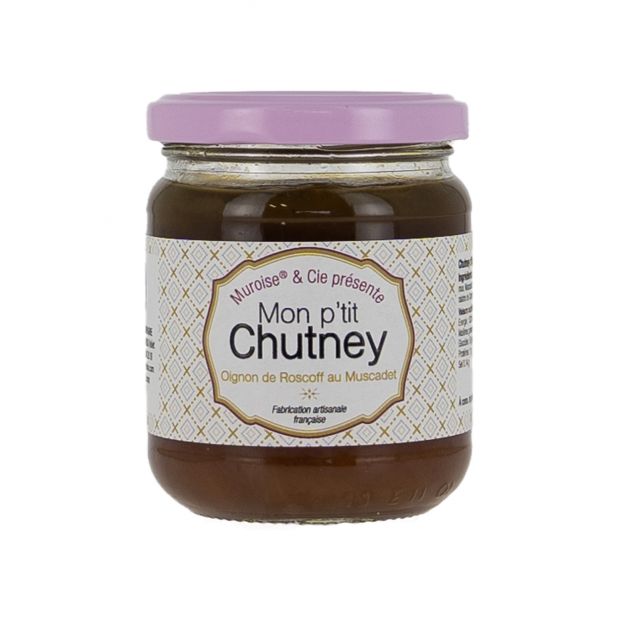 Mon p'tit chutney aux oignons de roscoff et muscadet 220g - Muroise & compagnie