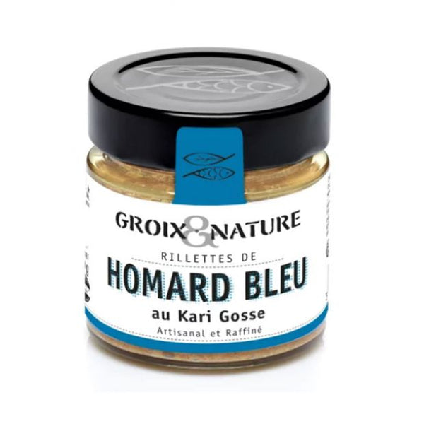 Rillettes de Homard Bleu au Kari Gosse 100 g - Groix et Nature