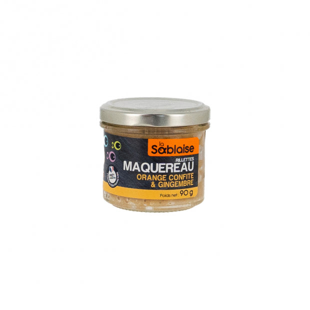 Rillettes de maquereau aux oranges confites et gingembre 90g - La Sablaise