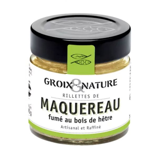 Rillettes de Maquereau Fumé au Bois de Hêtre 100 g - Groix et Nature