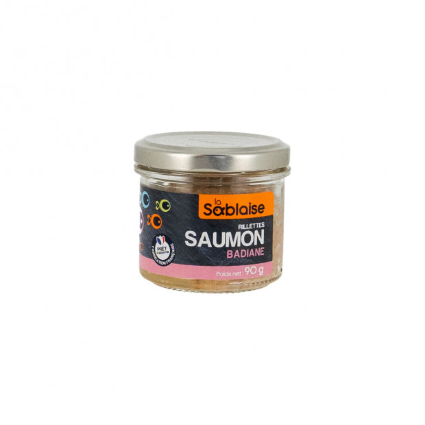 RILLETTES DE SAUMON A LA BADIANE 90G
