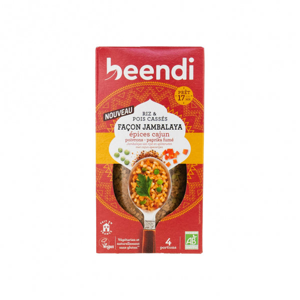 RIZ ET POIS CASSES AUX EPICES CAJUN FACON JAMBALAYA 250GBEENDI