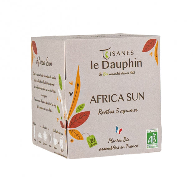 rooibos 5 agrumes africa sun en sachet 30g