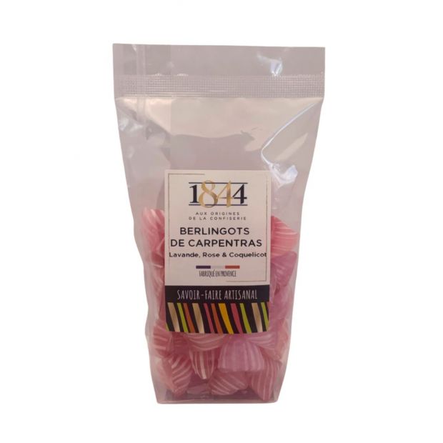Sachet berlingots de carpentras coquelicot lavande rose 160g