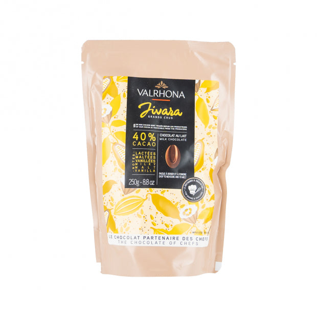 Sachet fèves Jivara 40% 250g - Valrhona