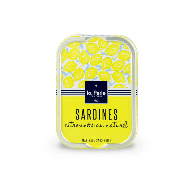 Sardines citronnées au naturel 115g