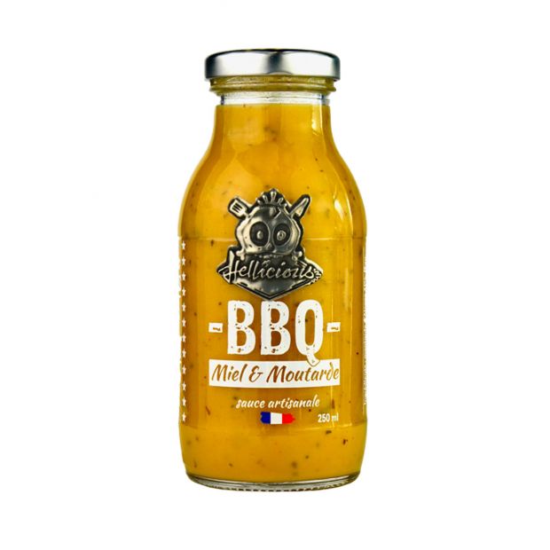 Sauce BBQ miel et moutarde 250ml - Hellicious