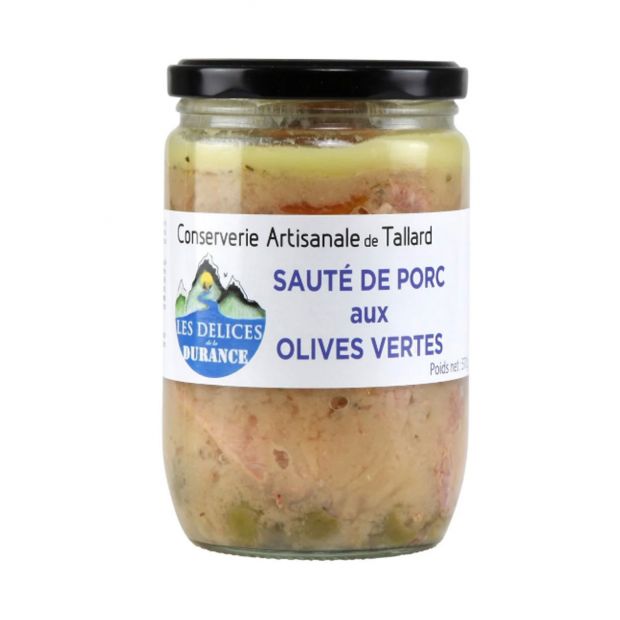 Sauté de porc aux olives vertes 570 g - Les délices de la Durance