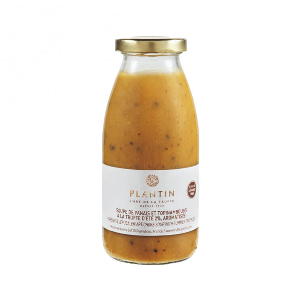 SOUPE DE PANAIS ET TOPINAMBOURS A LA TRUFFE D'ETE 2%