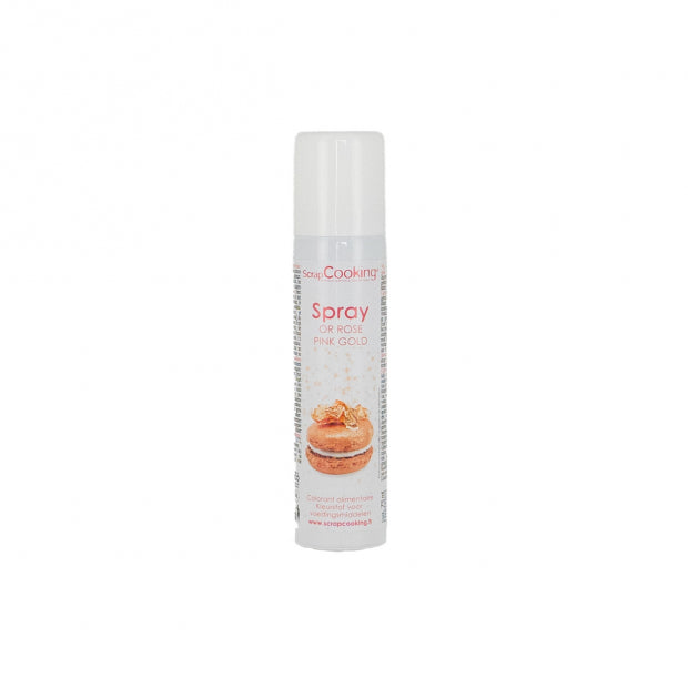 Spray colorant alimentaire or rose 75ml