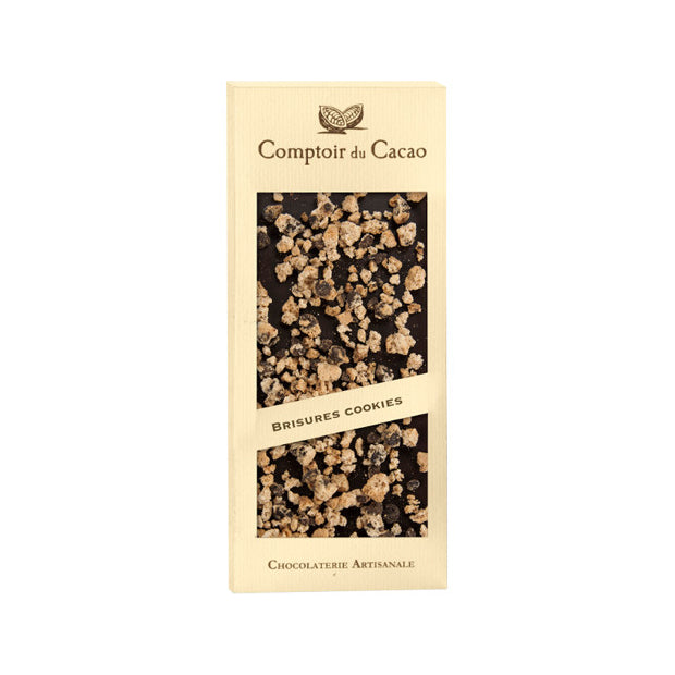 Tablette chocolat au lait brisures de cookies 90g