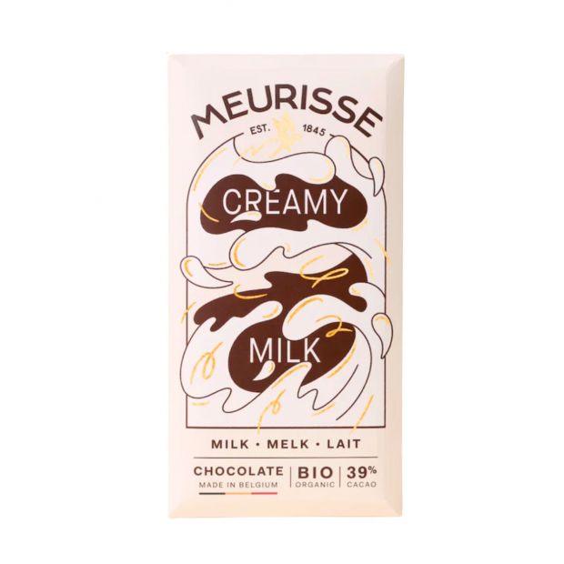 Tablette chocolat au lait crème de lait 100g - Meurisse