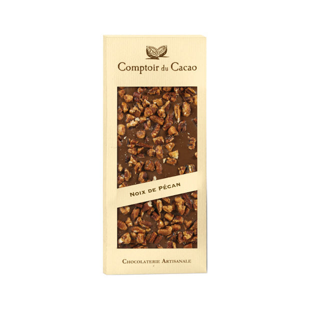 Tablette chocolat au lait noix de pecan caramelisées 90g