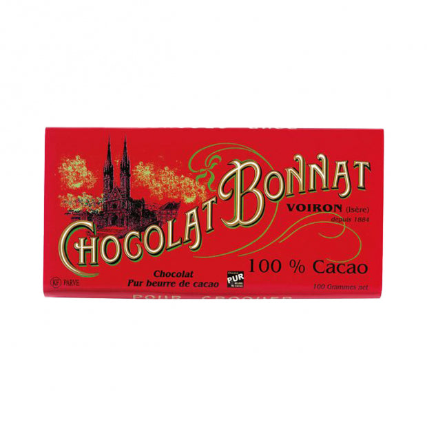 Tablette de chocolat noir 100 % cacao 100 g