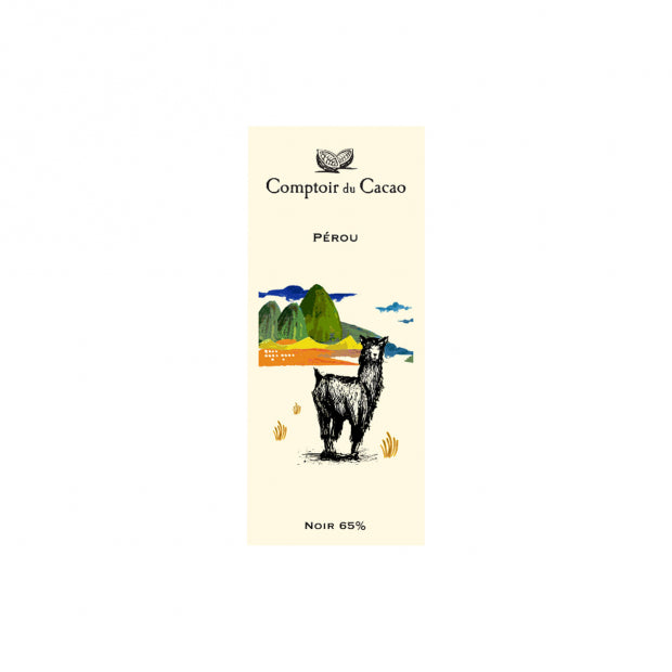 Tablette chocolat noir 65% perou 80g