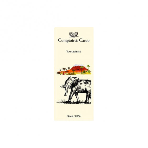 Tablette chocolat noir 75% tanzanie 80g