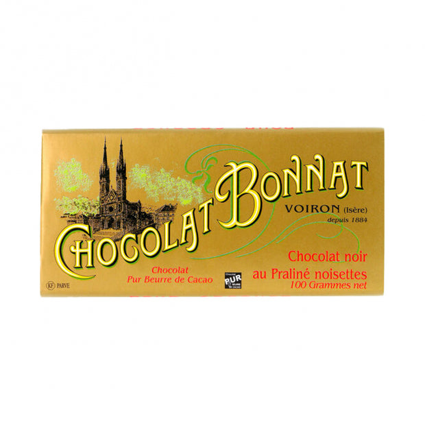 Tablette de chocolat noir praliné noisette 100 g