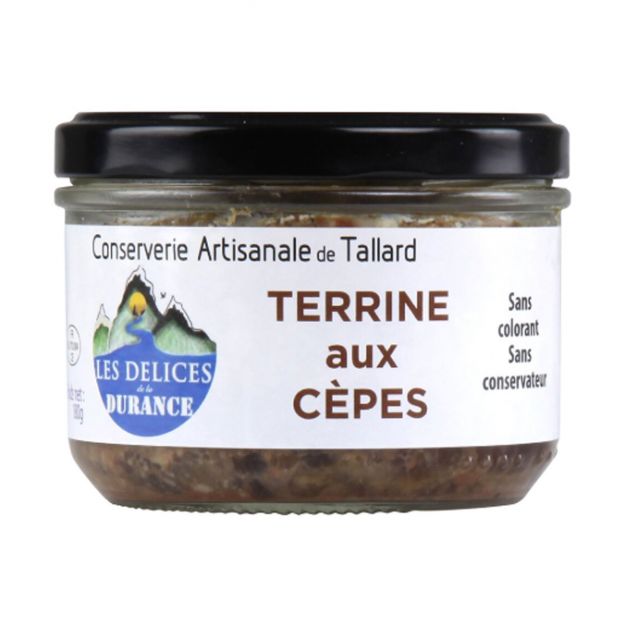 Terrine aux cèpes 180 g - Les délices de la Durance