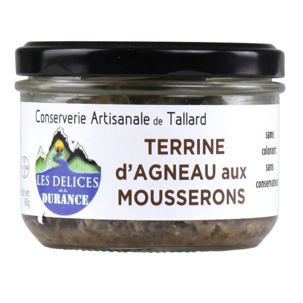 Terrine Agneau aux mousserons 180 g - Les délices de la Durance