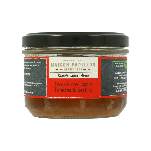 Terrine lapin tomate basilic 160g