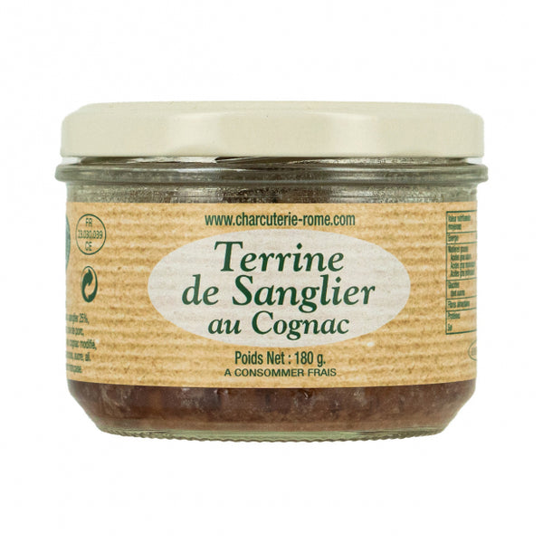 TERRINE SANGLIER AU COGNAC 180 G ROME